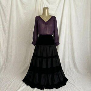 Guess Sheer Purple Blouse S